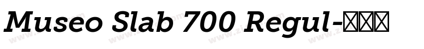 Museo Slab 700 Regul字体转换